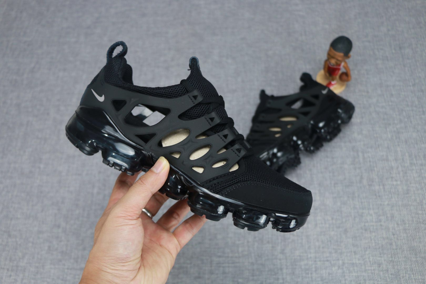 2019 Nike Air VaporMax Hollow All Black Shoes - Click Image to Close